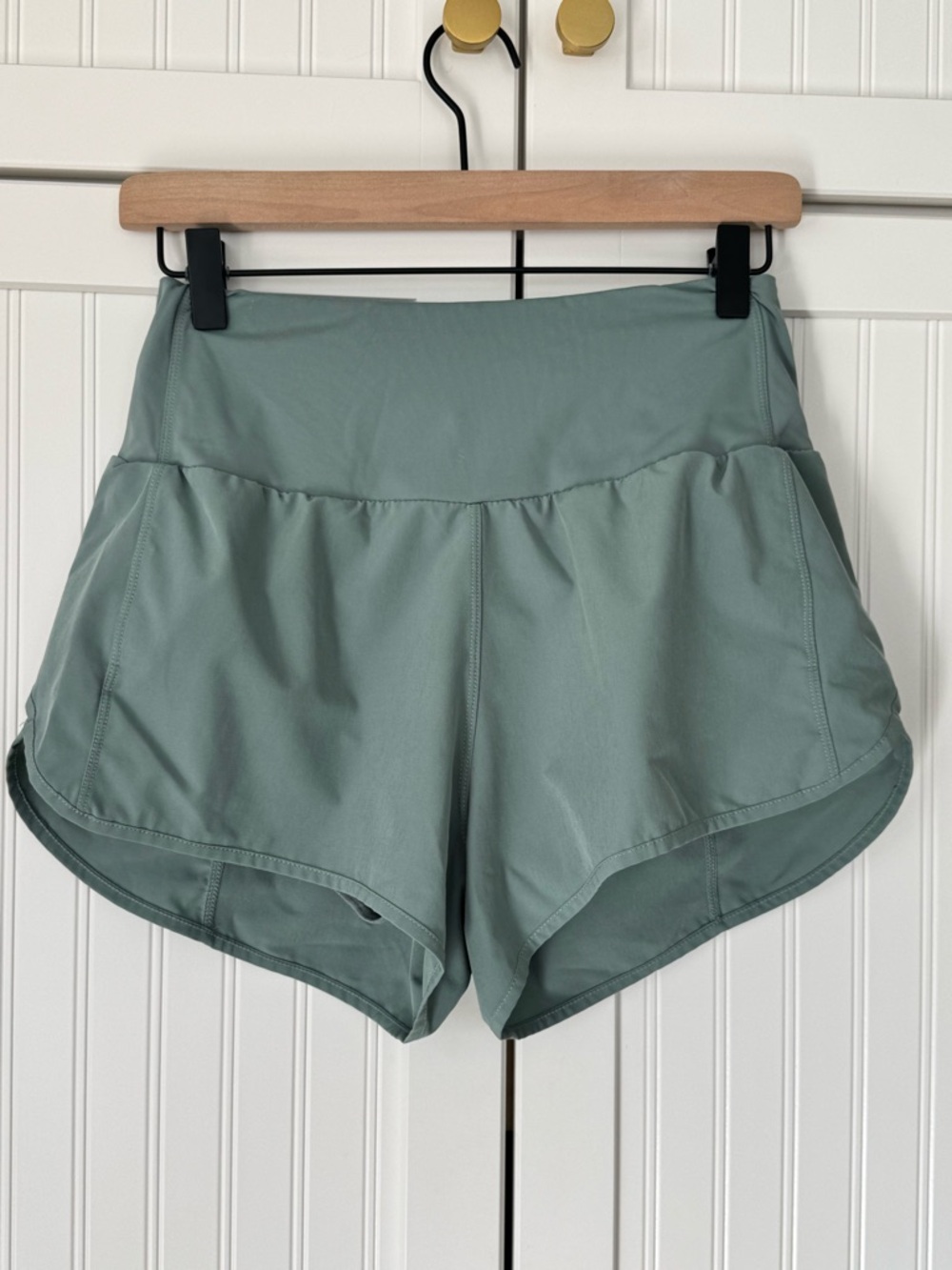 Amazon Women's Athletic Shorts in Sage Green